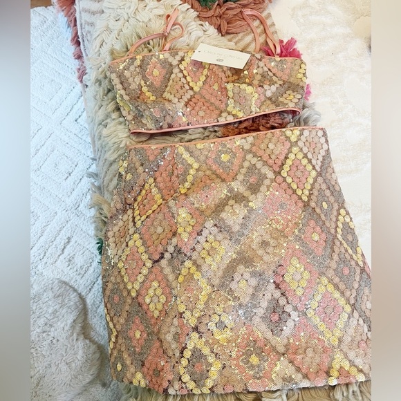 NWT Caroline Constas Sequined Outfit Sz 6 - Picture 4 of 5